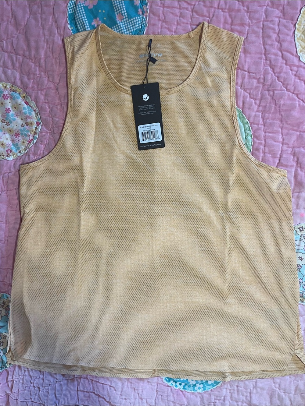 Women's Scoop Neck Tank Top - Light Tan